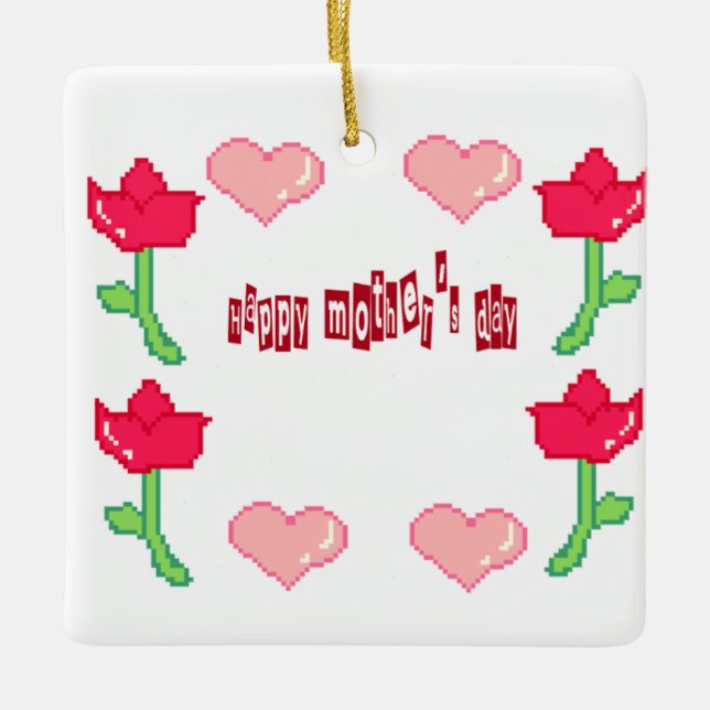Ornament Happy mother's day  (Framsida)