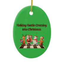 Ornament Helgdag Hustle Crossing in jul
