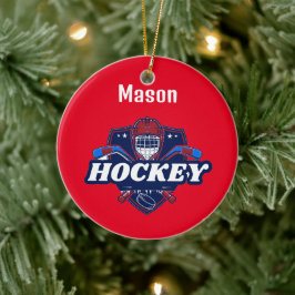 Ornament Hockey Gear - Personlig -Add Namn #