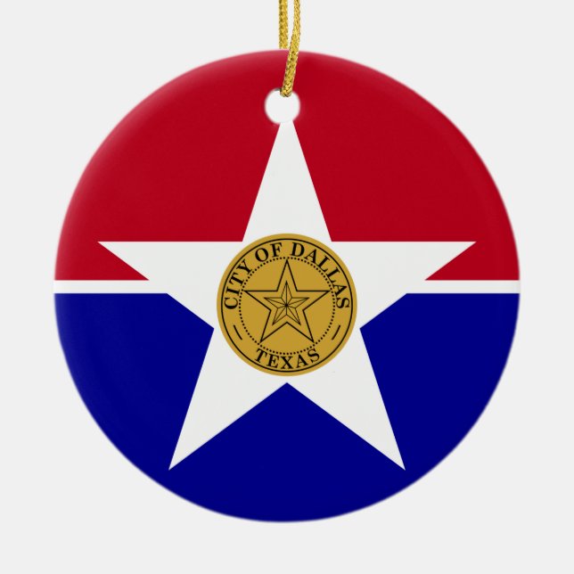 Ornament hos flagga Dallas, USA (Framsidan)
