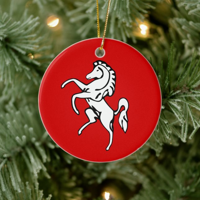 Ornament hos flagga i Kent County, England (Träd)