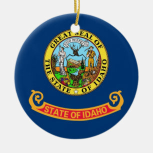 Ornament hos flagga Idaho
