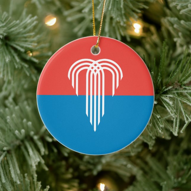 Ornament hos flagga Kansas City, Missouri (Träd)