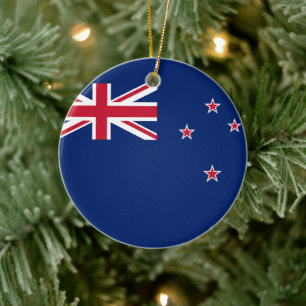 Ornament hos flagga Nya Zeeland