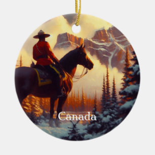 Ornament i Canada Mounty Rockies Julgran