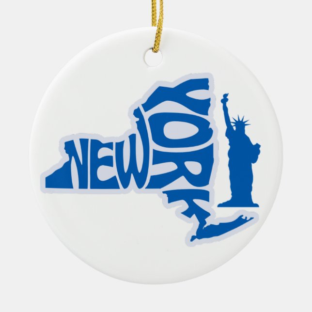 Ornament i delstaten Julgran i New York (Framsidan)