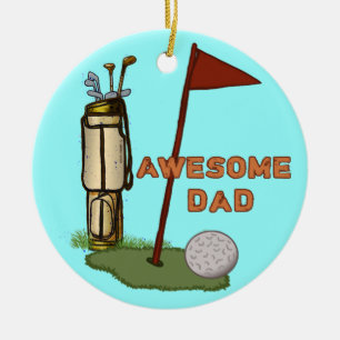 Ornament i fantastisk Golf Pappa