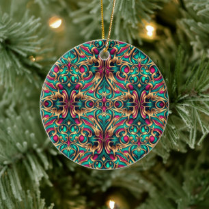 Ornament i flera färg för dig träd