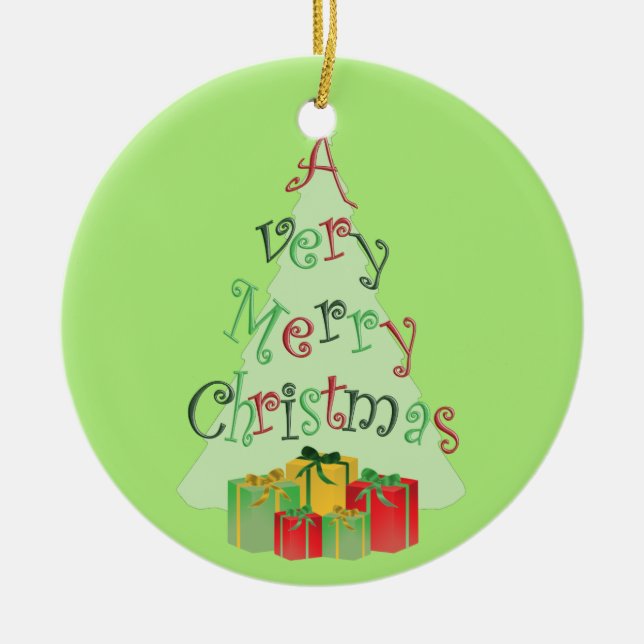 Ornament i god jul Träd (Framsidan)