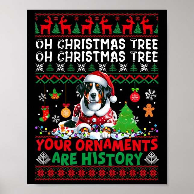 Ornament i julafton Träd är Historik, Appenzeller  Poster (Framsidan)