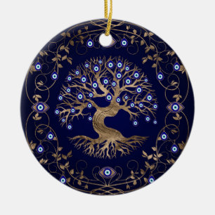 Ornament i Livets träd Evil Öga