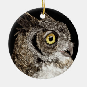 Ornament i Uggla med Underbarare horn - Bella