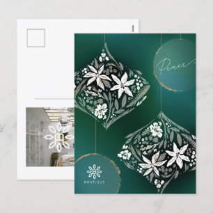 Ornament, icke-foto för Business Blommigt Helg Vykort