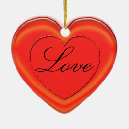 Ornament - Jelly Heart med Namn