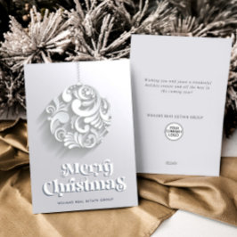 Ornament Julgran Corporate Hälsning Julkort