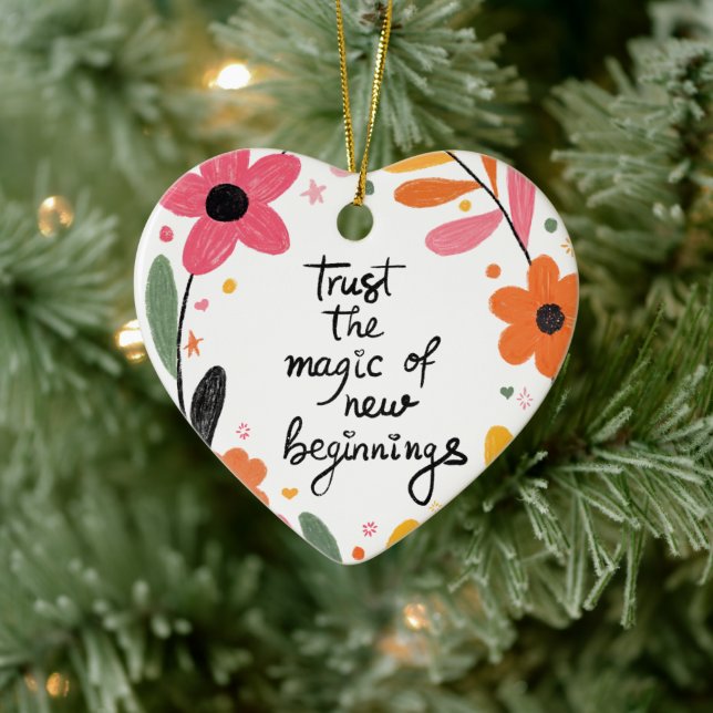 Ornament "Lita på magin från nya början" (Träd)