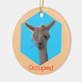 Ornament - Llama Ockuperad hanger