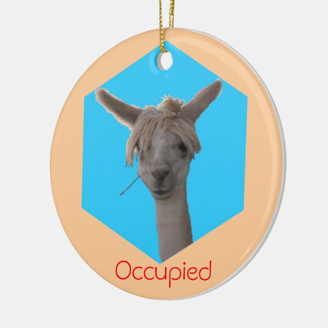 Ornament - Llama Ockuperad hanger (Vänster)