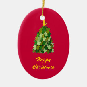 Ornament lycklig Julgran