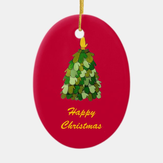 Ornament lycklig Julgran (Framsidan)