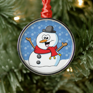 Ornament Lycklig Snögubbe