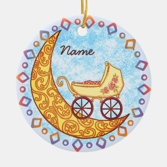 Ornament måne Baby (Framsidan)