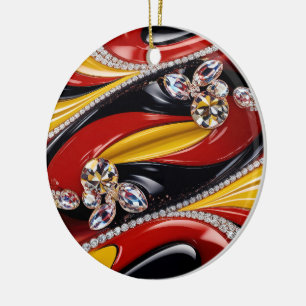 Ornament med belgiskt Färg Design