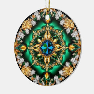 Ornament med brasiliansk Färg design