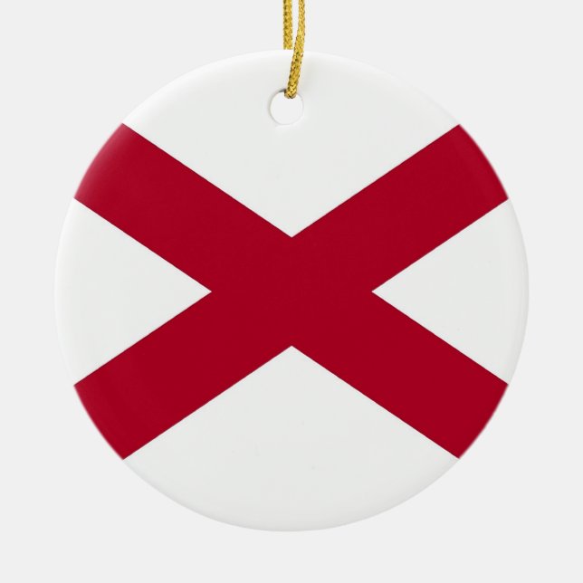 Ornament med flagga Alabama (Framsidan)