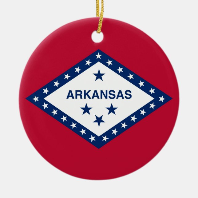 Ornament med flagga Arkansas (Framsidan)