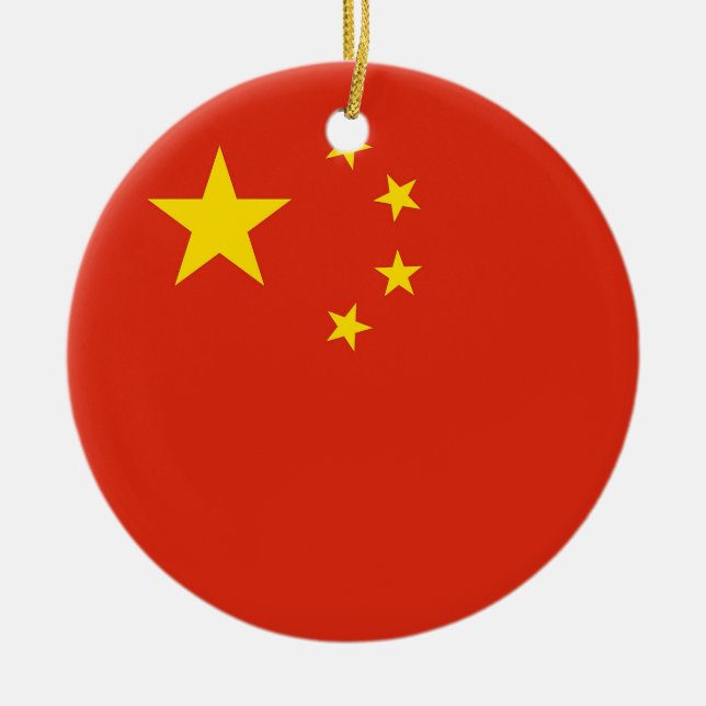 Ornament med flagga av China (Framsidan)
