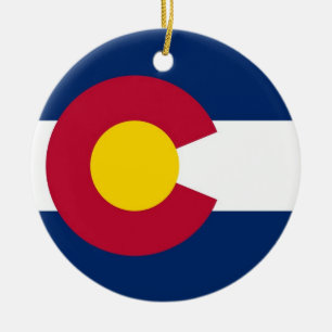 Ornament med flagga av Colorado