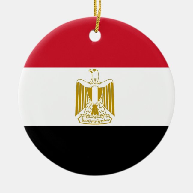 Ornament med flagga av Egypten (Framsidan)