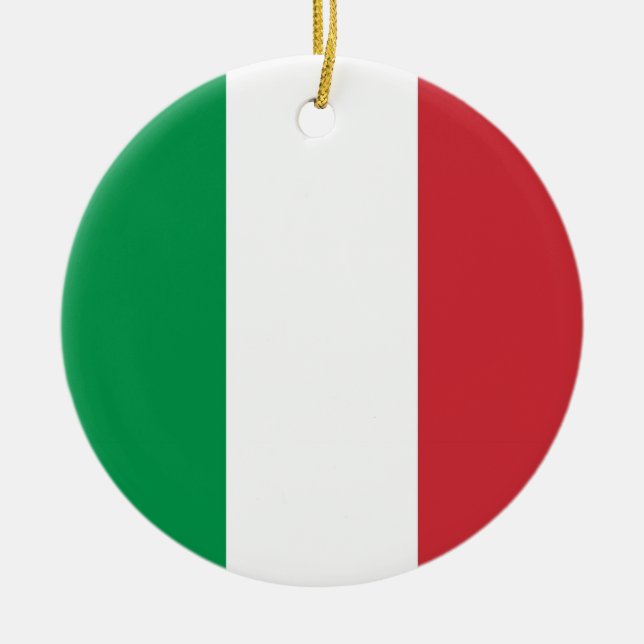 Ornament med flagga av Italien (Framsidan)