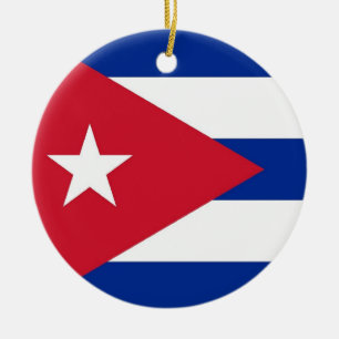 Ornament med flagga av Kuba