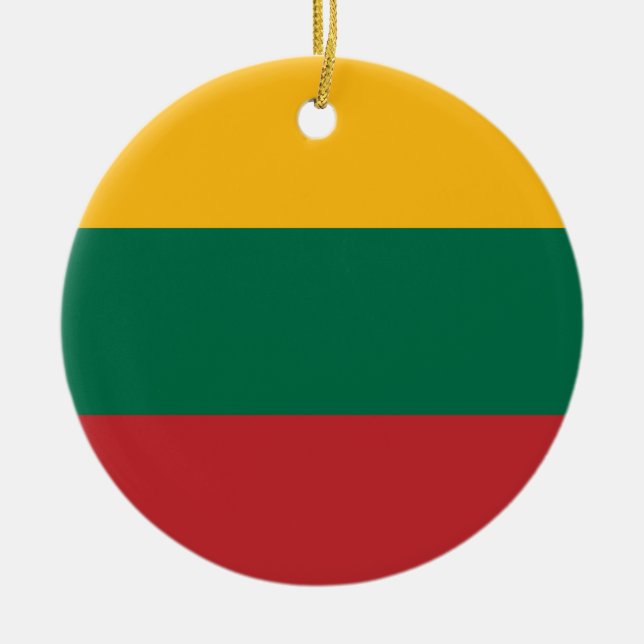 Ornament med flagga av Litauen (Framsidan)