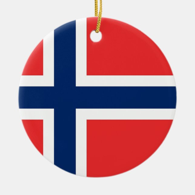 Ornament med flagga av Norge (Framsidan)