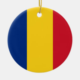 Ornament med flagga av Rumänien