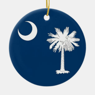 Ornament med flagga av South Carolina