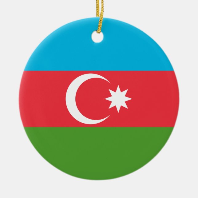 Ornament med flagga Azerbajdzjan (Framsidan)