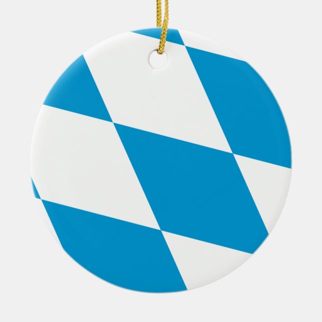 Ornament med flagga Bayern, Tyskland (Framsidan)