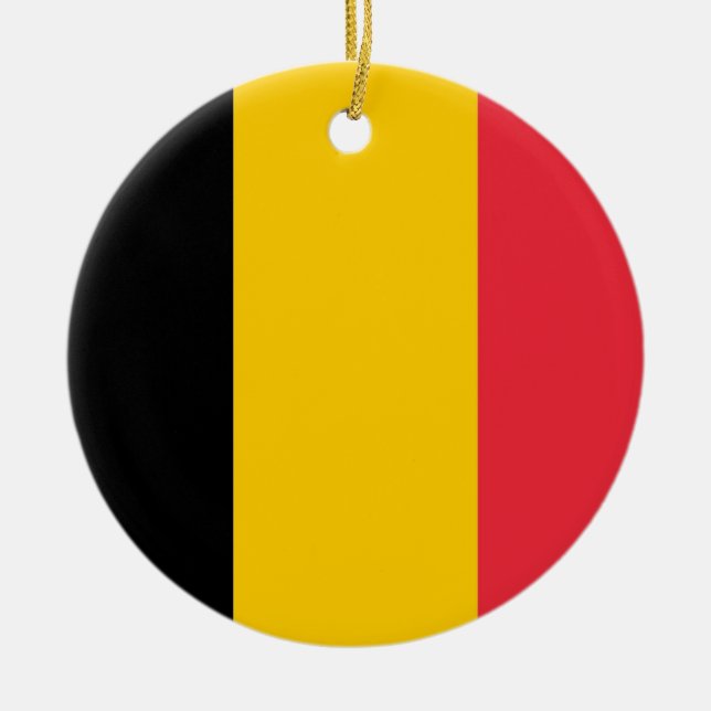 Ornament med flagga Belgien (Framsidan)