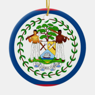 Ornament med flagga Belize