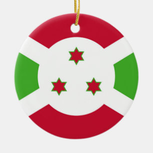 Ornament med flagga Burundi