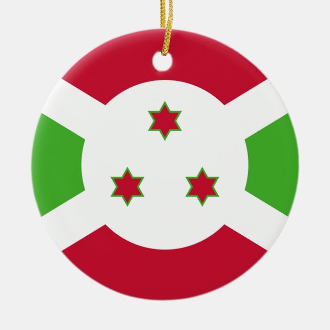 Ornament med flagga Burundi (Framsidan)