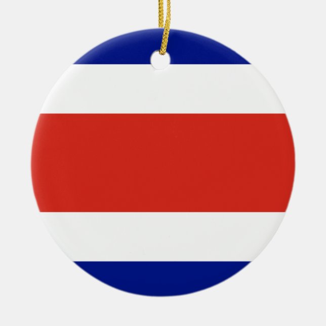 Ornament med flagga Costa Rica (Framsidan)