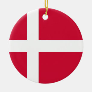 Ornament med flagga Danmark