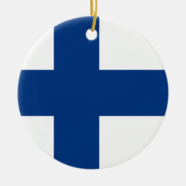 Ornament med flagga Finland (Framsidan)