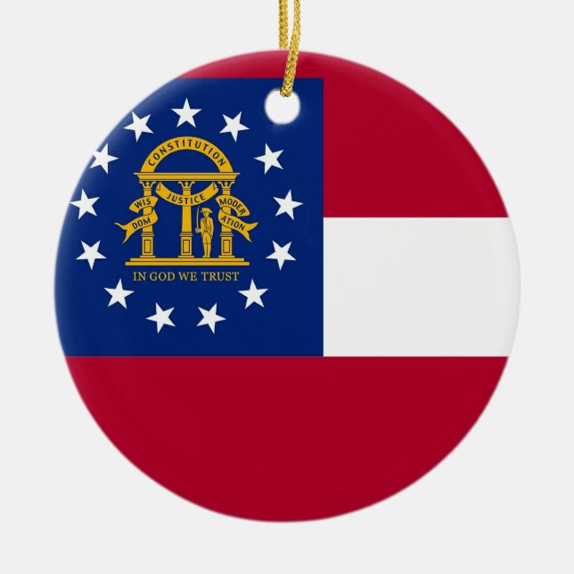 Ornament med flagga Georgien (Framsidan)