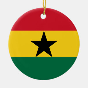 Ornament med flagga Ghana